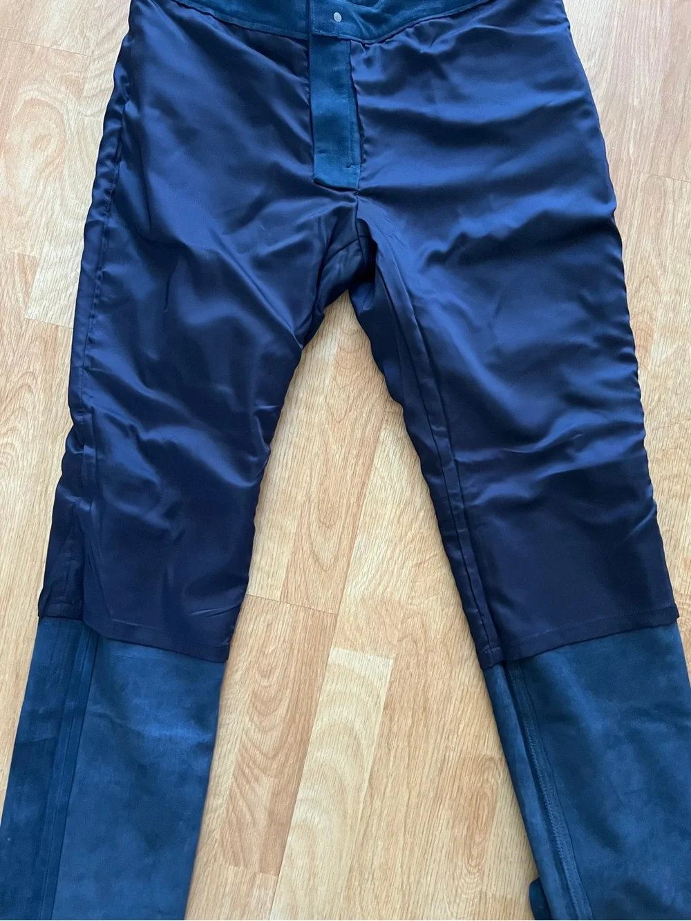 Banana Republic Men’s Genuine Goat Suede Leather Pants NWT Sz33 Navy Orig $600